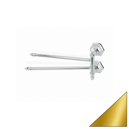 Полотенцедержатель Stil Haus Marte MA16(16) двойной поворотный золото