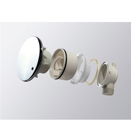 Сифон для поддонов Cezares CZR-01-90 хром