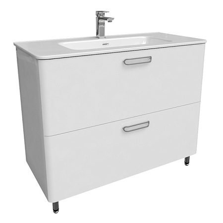 Тумба с раковиной IDDIS Brick BRI10WFi95K белый