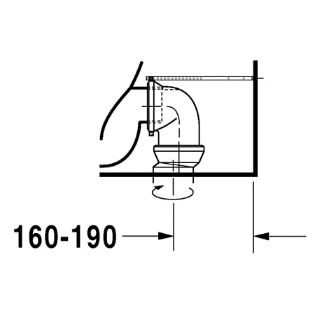 Чаша для унитаза-компакта Duravit DuraStyle 2156090000