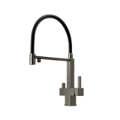 Смеситель для кухонной мойки Sancos Moro SC4006GG вороненая сталь/черный