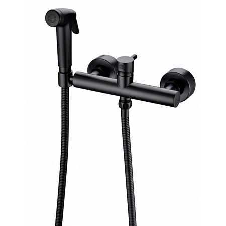 Гигиенический душ со смесителем Bravat D9141BW-RUS черный