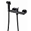 Гигиенический душ со смесителем Bravat D9141BW-RUS черный - фото 1