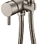 Гигиенический душ со смесителем Boheme Uno 467-NB для биде, никель - фото 1