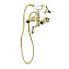 Смеситель Boheme Royal Cristal 293-Royal/CRST black для ванны с душем, золото/черный