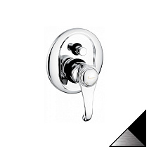 Смеситель Emmevi Tiffany 6019NC для душа, черный/хром