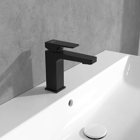 Смеситель Villeroy & Boch Architectura Square TVW125004000K5 для раковины, черный матовый