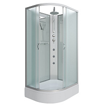 Душевая кабина Niagara Classic NG-33974-14RBKTG 90x70x210 стекло матовое/профиль серебро