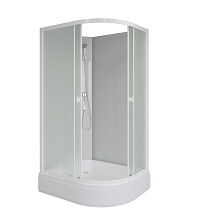 Душевая кабина Niagara Promo P90/80/26L/MT/BK 90x80x195 матовый/белый