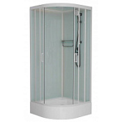 Душевая кабина Frank F409/1 М White 90x90 стекло матовое, белый