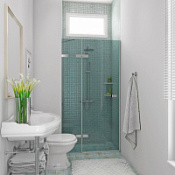 Душевая дверь в нишу Gutewetter Trend Door GK-862APTWO стекло бесцветное/петли CH 27/ручка CH 113 L