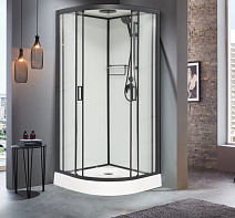 Душевая кабина Frank F400М Black 100x100x220 черный Душевая кабина Frank F400М Black 100x100x220 черный