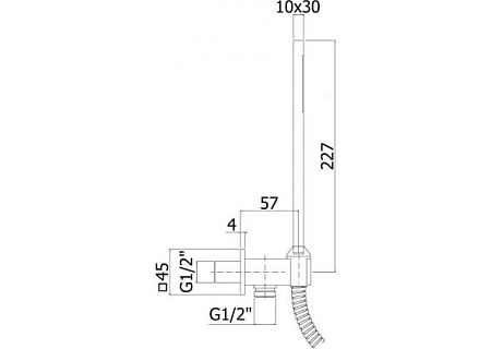 Душевая лейка Paffoni Premium ZDUP095BO белый матовый