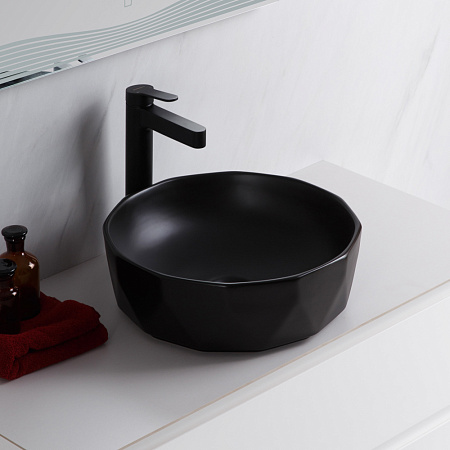 Раковина накладная BelBagno BB1409H301 41x41x14.5 черный