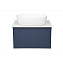 Тумба с раковиной La Fenice Terra FNC-01-TER-BG-60 Blu Grigio, столешница Gray Structural - фото 1