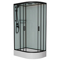 Душевая кабина Frank F412/1L М Black 120x180 стекло матовое, черный Душевая кабина Frank F412/1L М Black 120x180 стекло матовое, черный