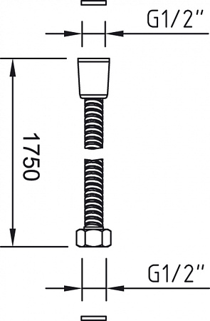 Душевой шланг Clever 90704 175 хром