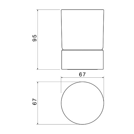 Стакан Timo Saona 13231/03 черный