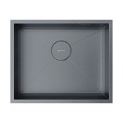 Кухонная мойка Omoikiri Kasen 54-16 INT GM 44x54x17.5 вороненая сталь