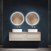 Мебель для ванной со столешницей Sancos Very 160 VR80CE+TT160A2 Beige Soft/Kreman