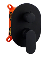 Смеситель AQG Beta 01BET351NG для душа, черный матовый