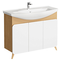 Тумба с раковиной Aqwella Basic BAS0110DZ 105 дуб золотой Тумба с раковиной Aqwella Basic BAS0110DZ 105 дуб золотой