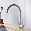 Смеситель Dorff Logic D3007033 для кухонной мойки белый - фото 5