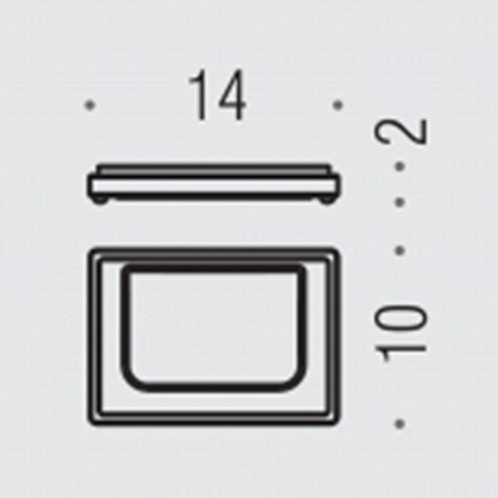 Мыльница настольная Colombo Look B1640.NM-VAN черный матовый