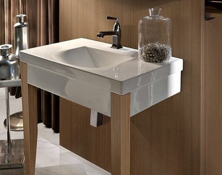 Раковина Kerasan Bentley 393101*1 100x50 с 1 отверстием под смеситель, белый