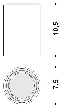 Стакан Colombo Black&White B9231.EPN черный