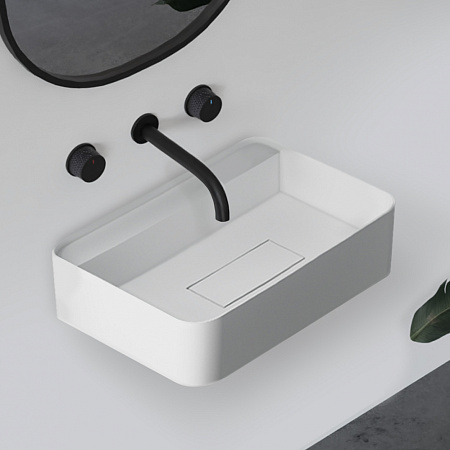 Раковина подвесная ABBER Stein AS2626 белый матовый