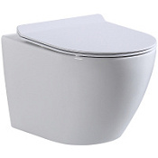 Унитаз подвесной beWash Minimal BKWHR003480 с системой микролифт, белый глянцевый