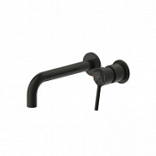 Смеситель Bravat P8461217BW-ENG для раковины, настенный, черный