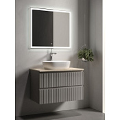 Мебель для ванной со столешницей Sancos Snob R 80 SNR80CE+TT80A2X Beige Soft/Kreman