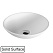 Раковина накладная Whitecross Jade 0703.040040.200 41x38 белый матовый