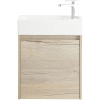 Тумба с раковиной BelBagno Kraft Mini KRAFT MINI-500/260-1A-SO-RGB-R 45 rovere galifax bianco