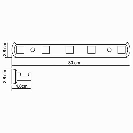 Полотенцедержатель WasserKRAFT Lippe K-6575 настенный, хром