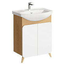 Тумба с раковиной Aqwella Basic BAS0106DZ 65 дуб золотой Тумба с раковиной Aqwella Basic BAS0106DZ 65 дуб золотой