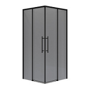 Душевой уголок Niagara Nova NG-2828-34BLACK 80x80x195 стекло тонированное/профиль черный матовый