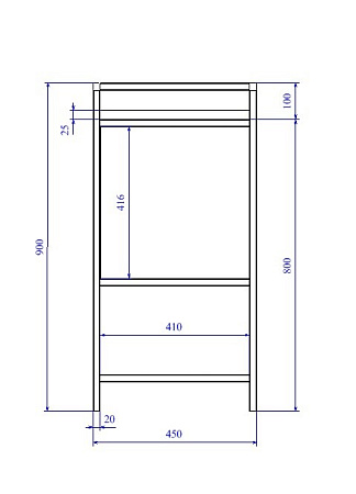 Мебель для ванной Cersanit Botanique 63015 100 зелёный