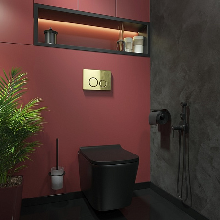 Кнопка смыва IDDIS Unisteel UNS01GGi77 золотой