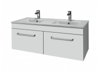 Тумба с раковиной Dreja Aston 120 белый глянец