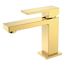 Смеситель Boheme Qubic 471-G для раковины, золото