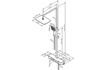 Душевая стойка Am.Pm Func F078F200 хром