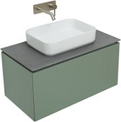 Тумба с раковиной Allen Brau Infinity 1.21002.CGM 84.2 олива матовый