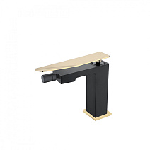 Смеситель Boheme Q 146-BG.2 для биде, черный/золото