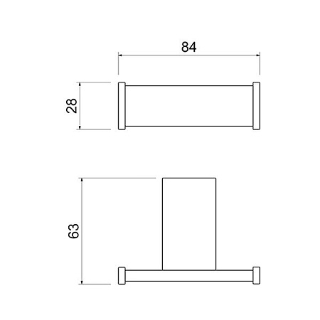 Крючок Timo Torne 43012/00 двойной хром
