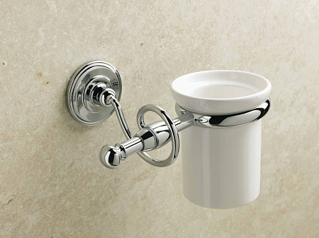 Стакан Stil Haus Idra I10(08-BI) хром/белый