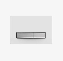 Кнопка смыва Aquatek KDI-0000022 белый/никель Кнопка смыва Aquatek KDI-0000022 белый/никель