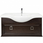 Тумба с раковиной Tessoro Foster TS-F90120-CH-N 120 подвесная, темный орех